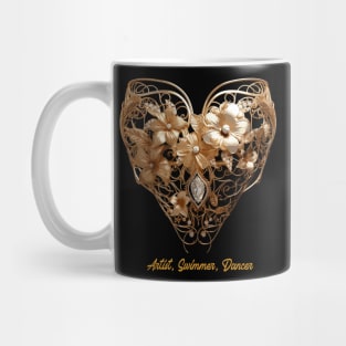 artistic swimming, synchronized swimming, golden dancers v2 Mug